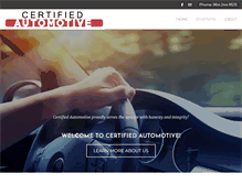 Tablet Screenshot of certifiedautomotivesc.com